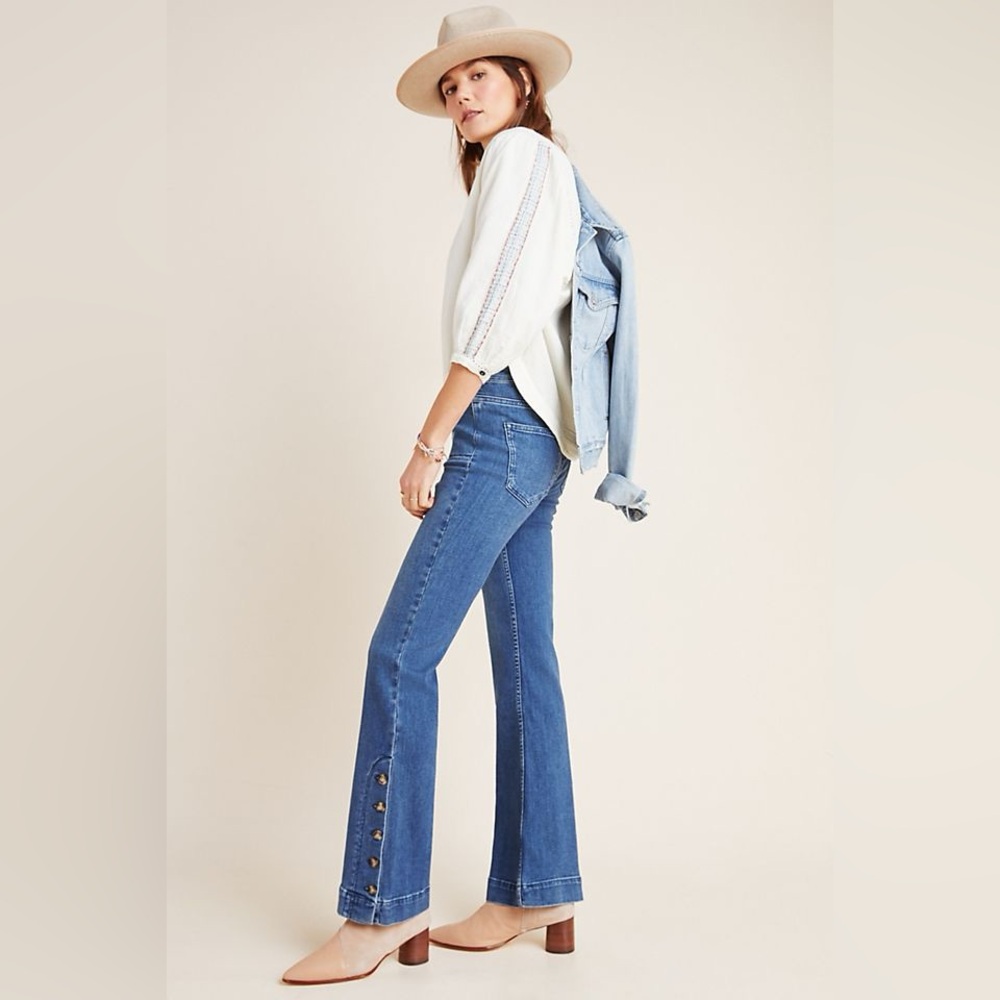 Pilcro and the Letterpress High Rise Bootcut Jeans
